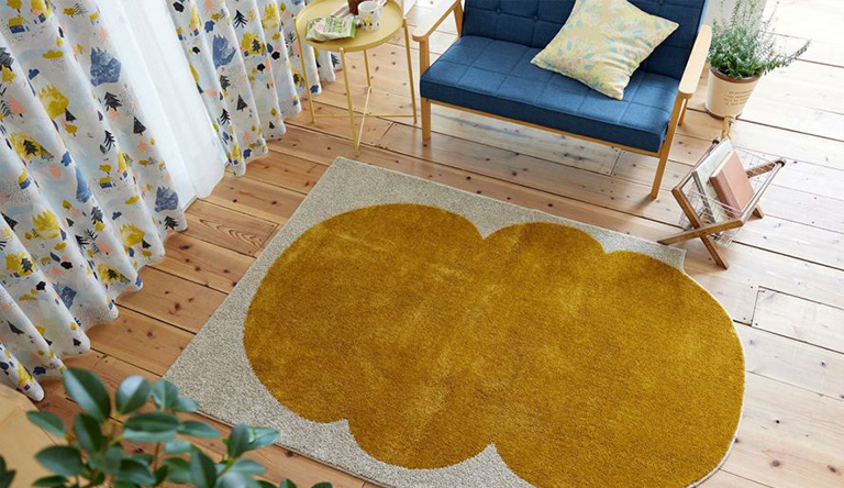 ラグ カボチャクモラグ