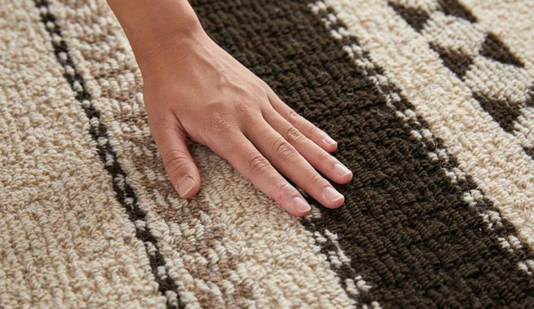手でふれるラグ