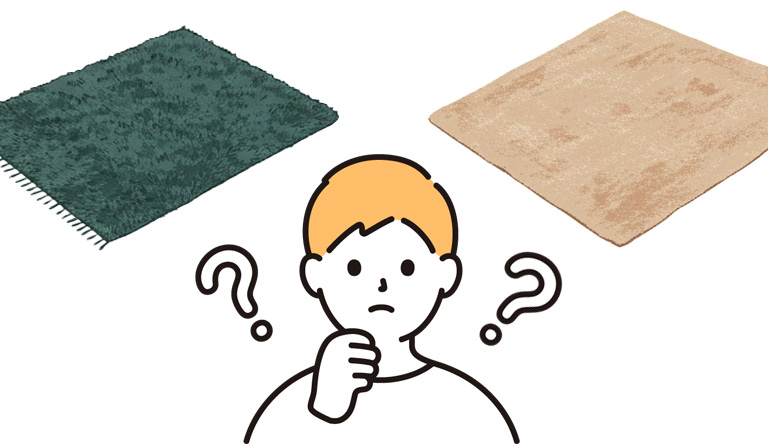 洗えるラグか洗えないラグか悩む人