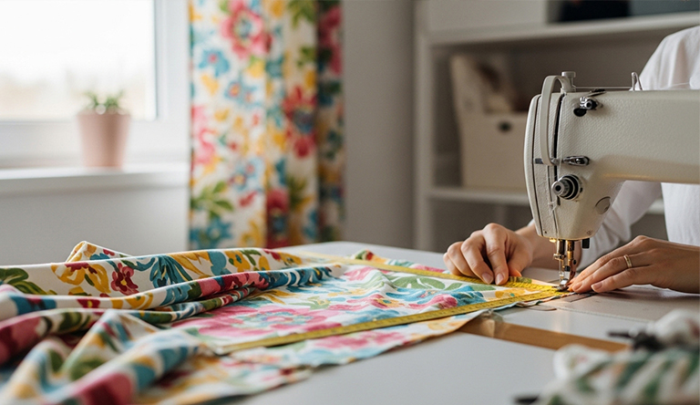 カーテンをリメイクするイメージ