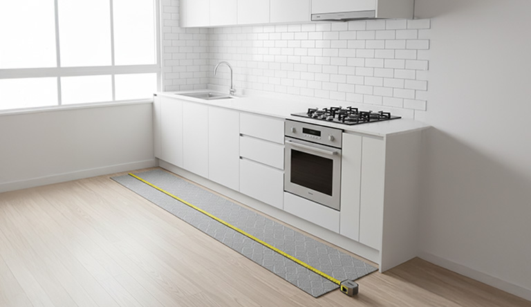 キッチンマットを測る