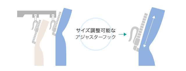 アジャスターフック