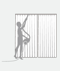 カーテン専用ネット使い方1