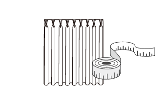 オーダーカーテンの測り方イラスト