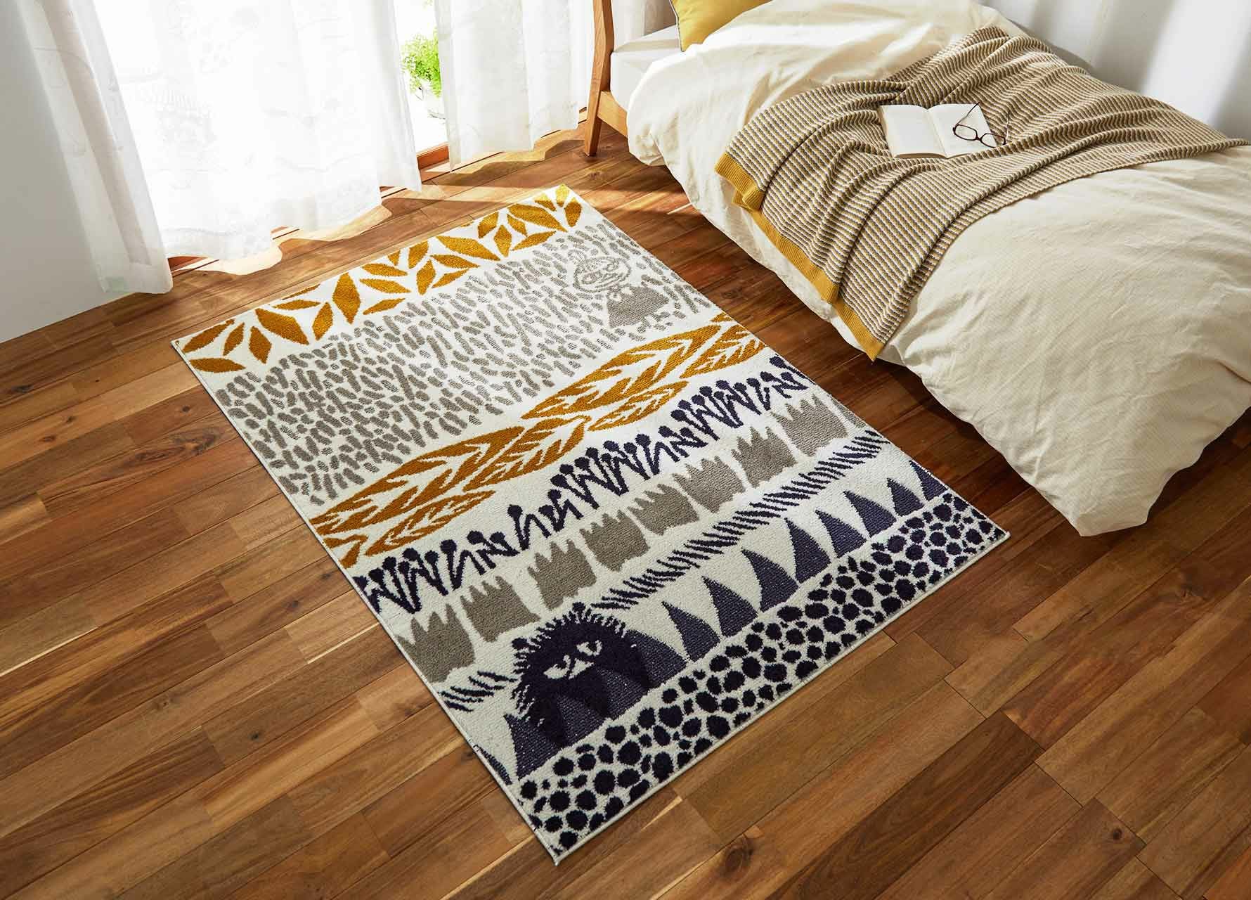 ラグ ムーミン 防ダニ 遊び毛防止 130×185cm｜BOTANISE RUG｜スミノエ