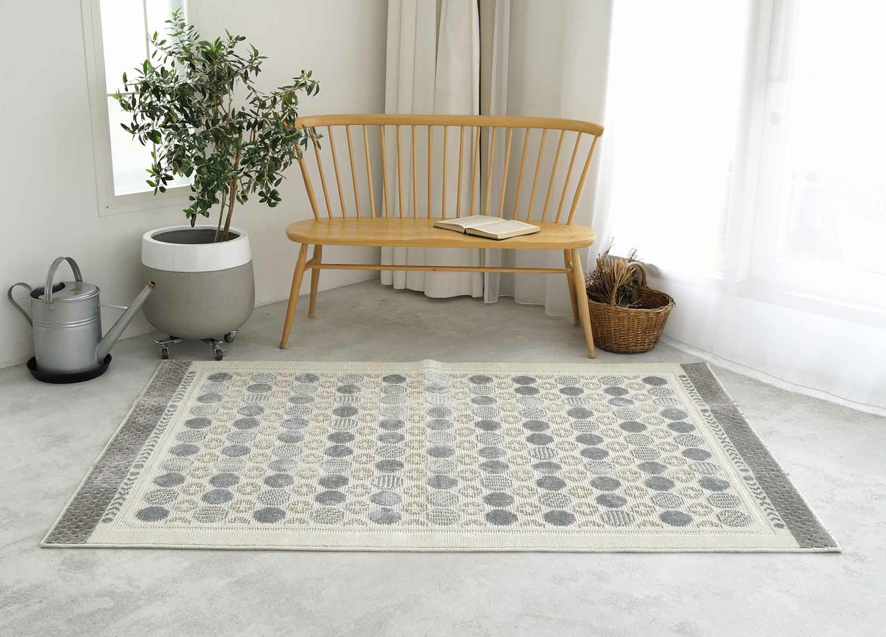 のび品 ラグ ハナソワ 防ダニ すべり止め 床暖房対応 190×240cm｜スミノエ公式通販
