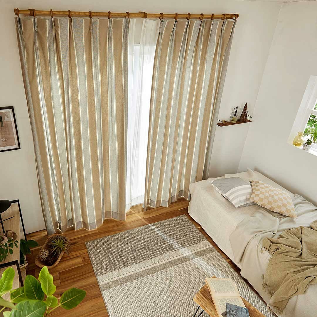 Cord コード｜ドレープ(厚地)カーテン｜100×135cm (1枚入り)｜全2色