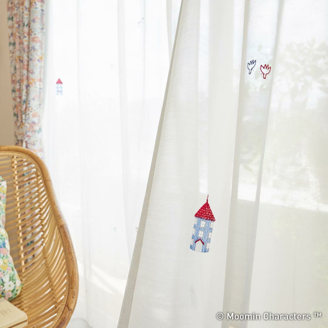 レースカーテン ムーミンハウス ボイル