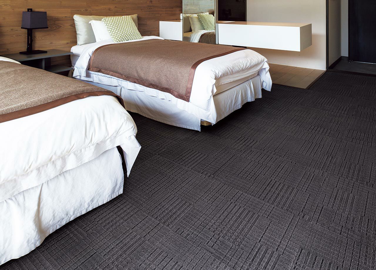 タイルカーペット ECOS iD-8000 Geogrid 防炎 撥水 50×50cm｜スミノエ