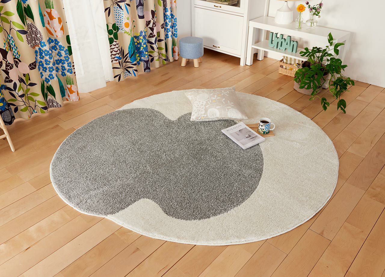 未開封品❣️日本製　スミノエ　丸型ラグ　 スミノエ (豪華2大特典)ラグ おしゃれ 円形 丸型 Φ90cm マット 絨毯