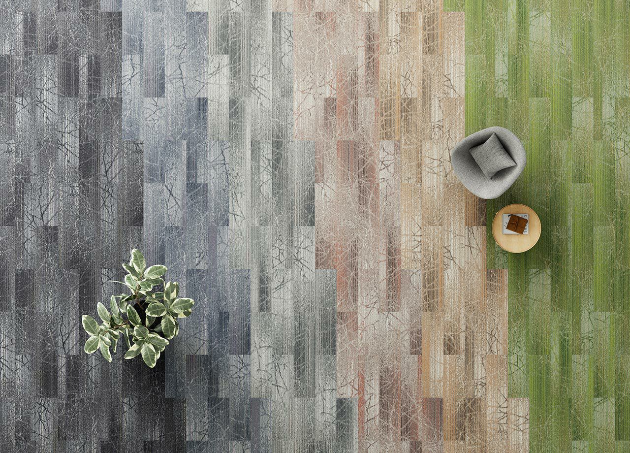 タイルカーペット ECOS iD-1500EP Cork Tree 防炎 撥水 消臭 50×50cm