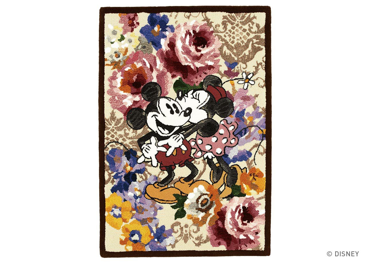 ディズニー　タペストリー ディズニータペストリー ミッキー/デコレートフラワーﾀﾍﾟｽﾄﾘｰ [受注